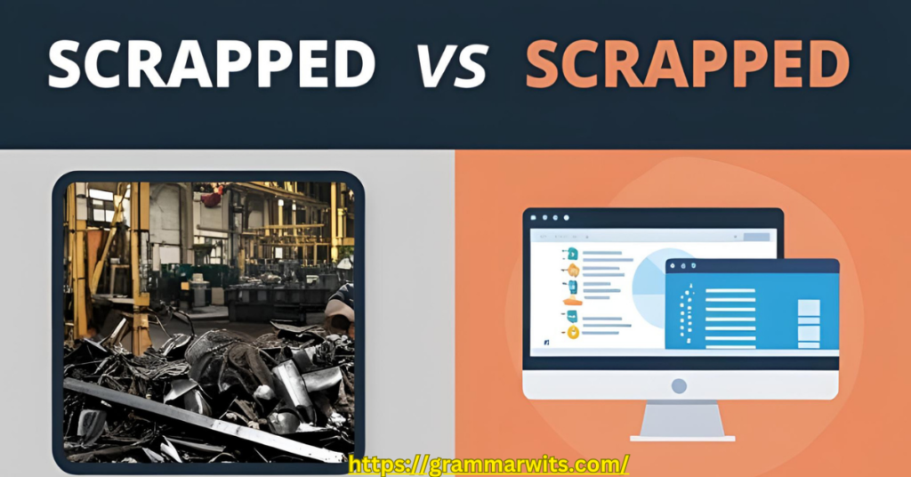 Scrapped vs. Scraped: Key Differences