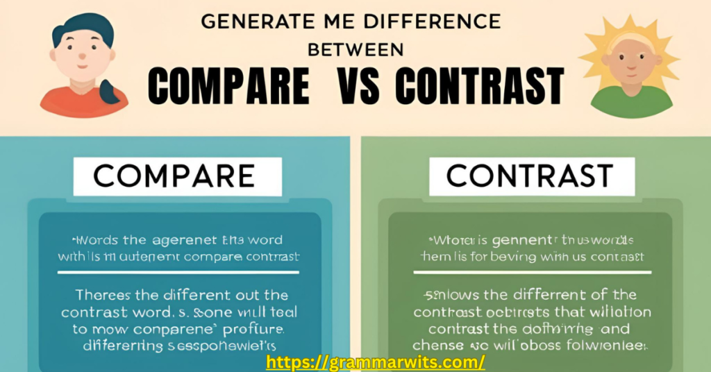 What Does the Word “Compare” Mean?