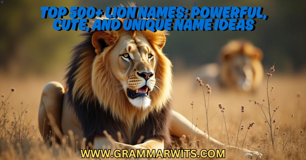 Asian Lion Names