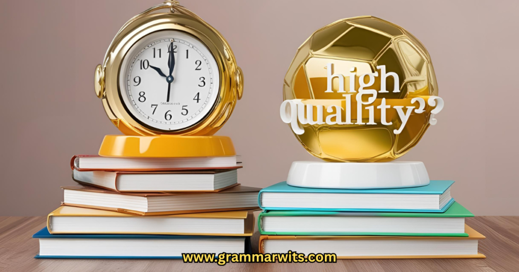 When "High Quality" Is Correct
High Quality or High-Quality Correct?