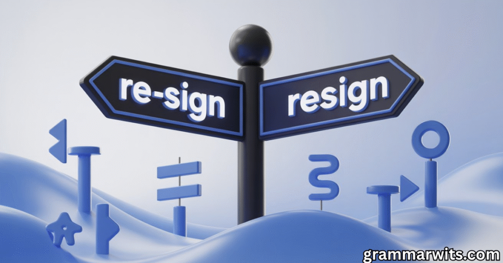 Resign Explained: Walking Away
Re-sign or Resign Learn When and How to Use