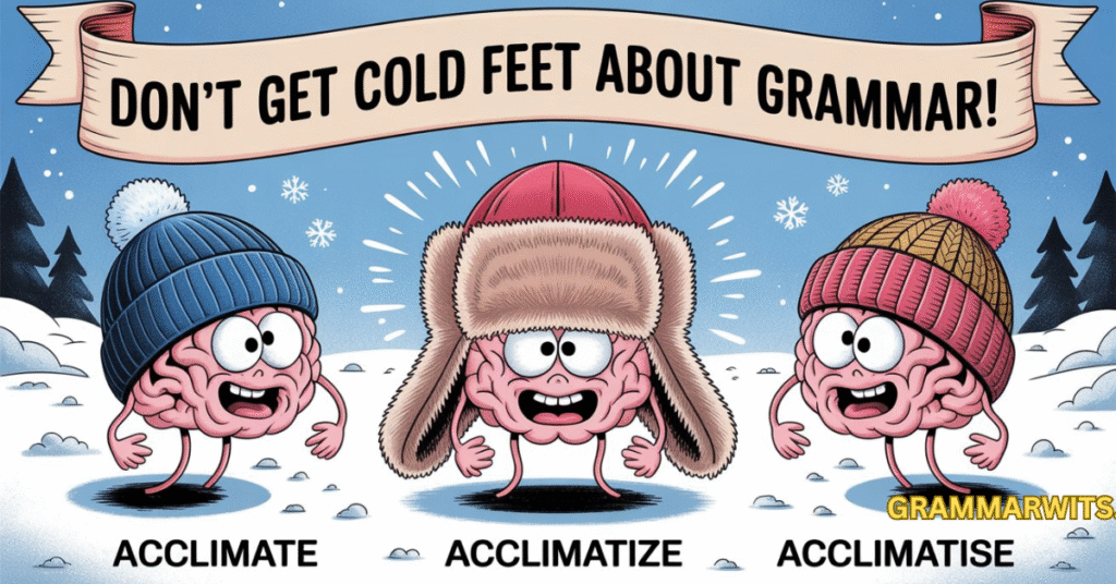 Historical Development Timeline Acclimate vs Acclimatize vs Acclimatise