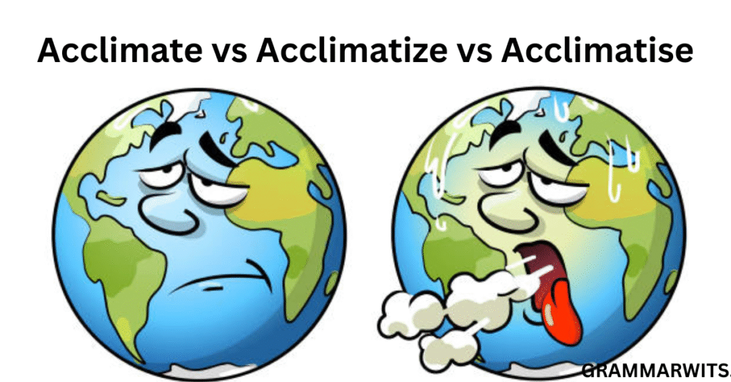 Acclimate vs Acclimatize vs Acclimatise: Pick the Right Verb
