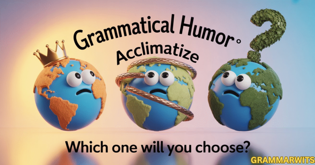 Grammatical Considerations Acclimate vs Acclimatize vs Acclimatise