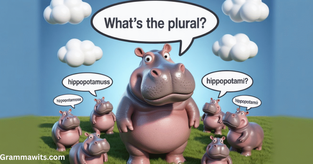What’s the Plural of Hippopotamus? Is it Hippopotamuses?