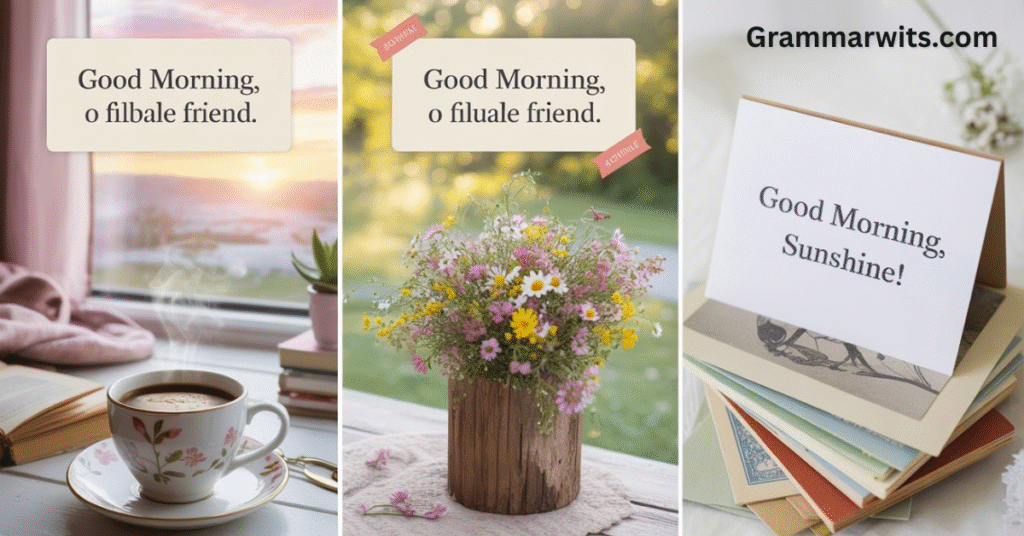Sweet & Simple Good Morning Messages