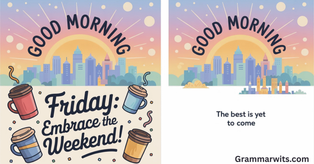 Romantic Friday Morning Messages for Your Partner