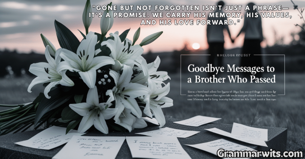 Honoring His Legacy Through Living
heartfelt farewell words for brother, memorial tribute messages for brother, missing my brother messages, condolence messages for brother, grief support messages