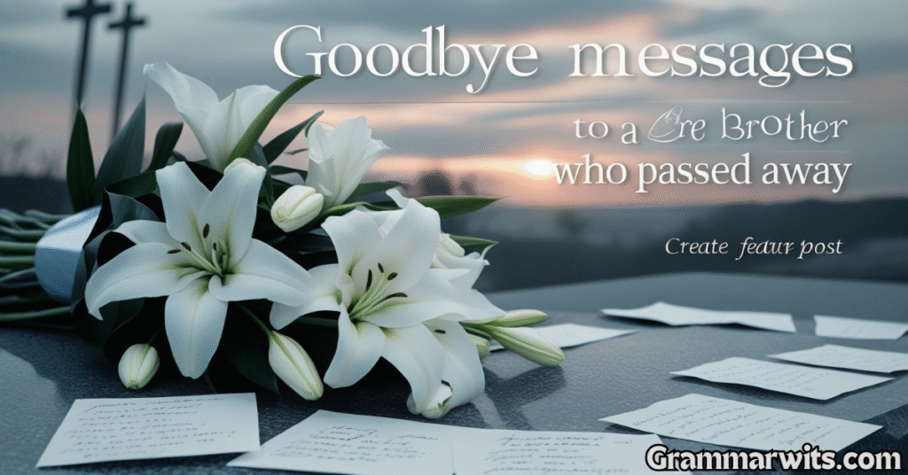 Messages for Sudden or Unexpected Loss
in memory of my brother messages, sudden death of a brother quotes, comforting messages for loss of brother