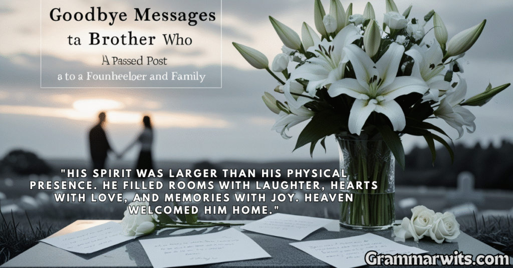 Deeply Personal Farewell Messages That Capture Your Bond
emotional tribute messages for brother, short goodbye messages for brother, rest in peace brother quotes