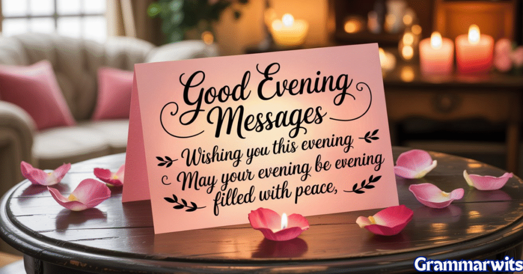 50+ Good Evening Messages for Whatsapp