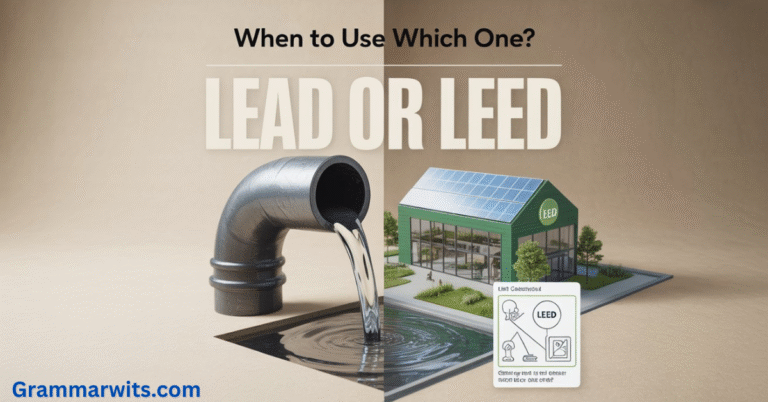 Lead or LEED: When to Use Which One? LeadOrLEED WordUsageGuide